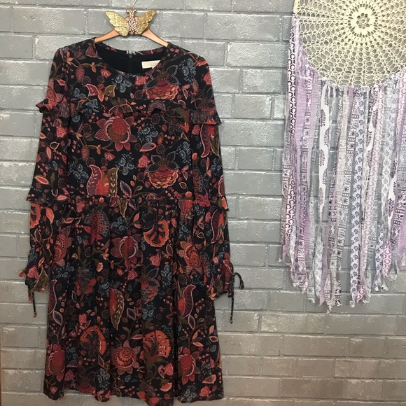 LOFT Dresses & Skirts - ann taylor loft // autumn floral paisley dress 2t